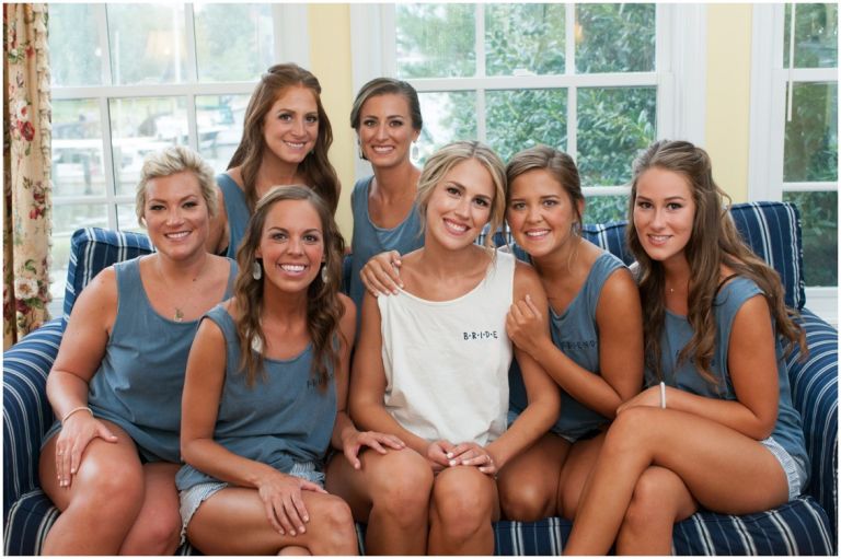 Eastern Shore Wedding Bridesmaids getting ready shot by Melissa Grimes-Guy Photography