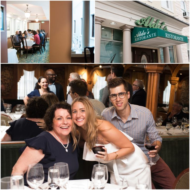 Baltimore Wedding rehearsal dinner at Aldo's in Little Italy by Melissa Grimes-Guy Photography
