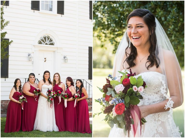 Eastern Shore Bride and bridesmaids at manor house Melissa Grimes-Guy Photography