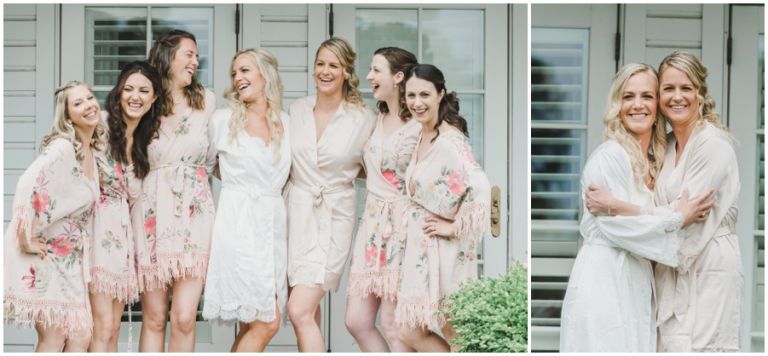 bridesmaids robes at Eastern Shore Wedding by Melissa Grimes-Guy Photography